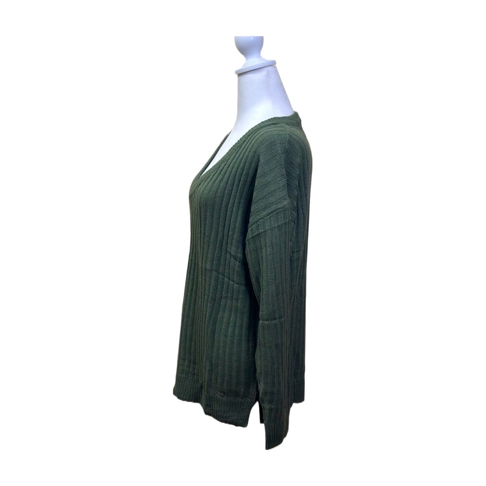 LuLaRoe Olive V-Neck Sweater - Torrie Sweater - Picture 3 of 7